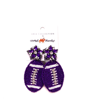 A6B Purple Football (Mix and Match Any 10 or More Pair)